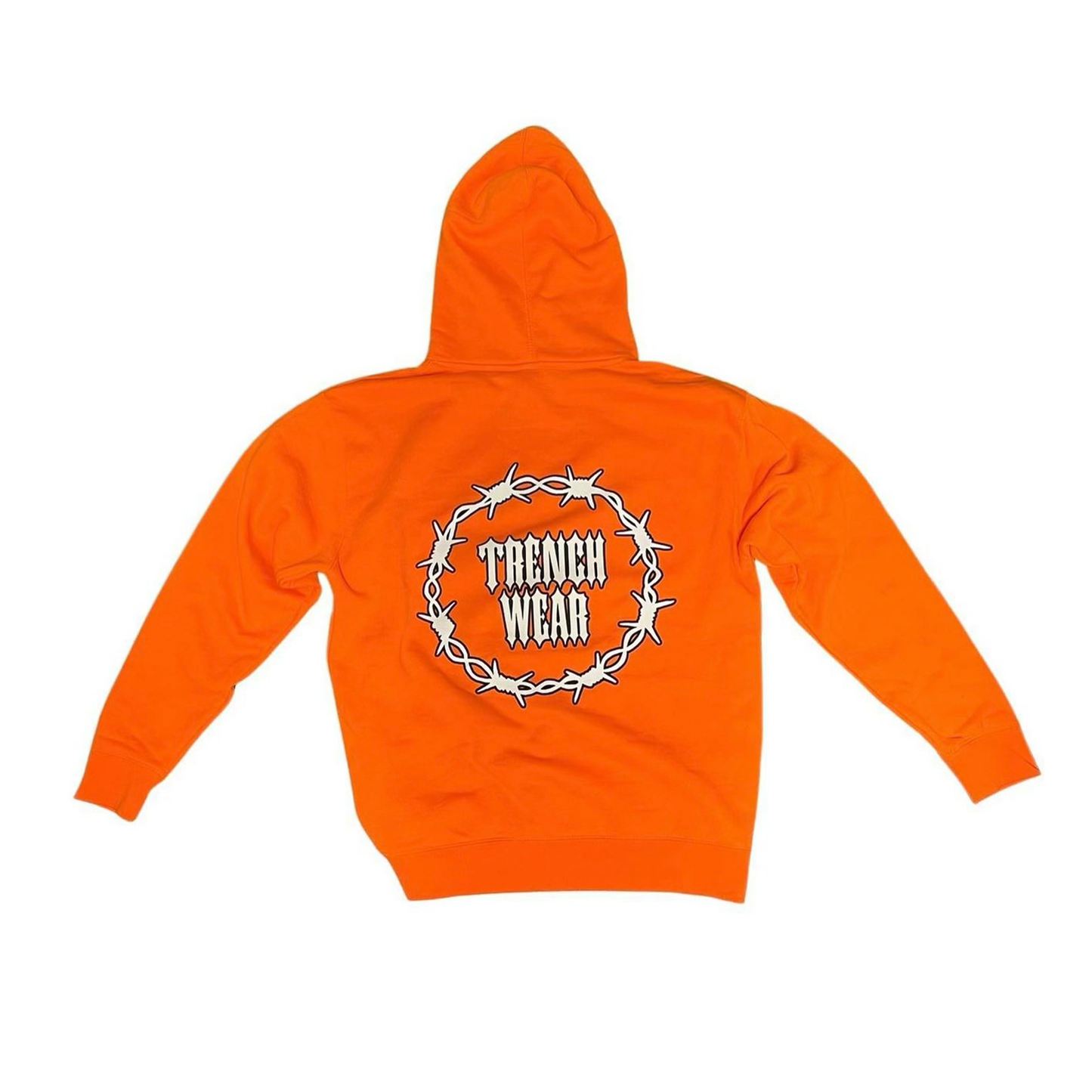 Orange Trench Wear Hoodie